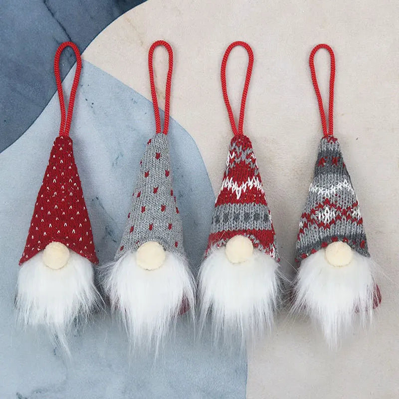 Charming Faceless Gnome Hanging Ornament for Christmas