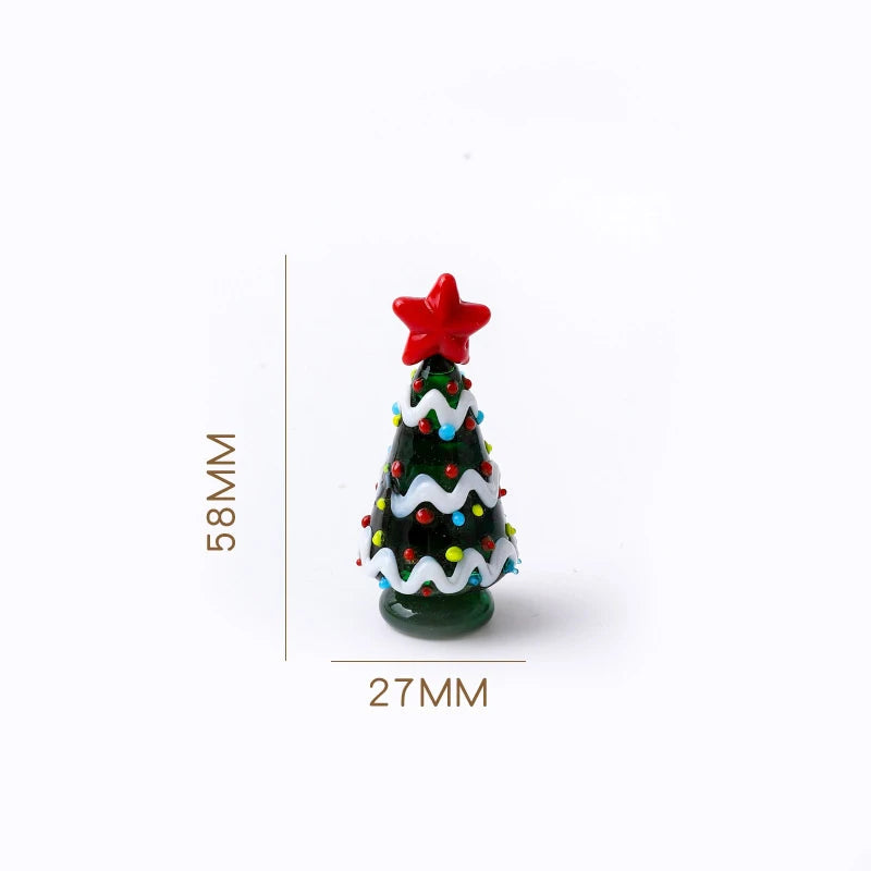 Whimsical Candy Color Glass Christmas Tree Ornaments - Image 13