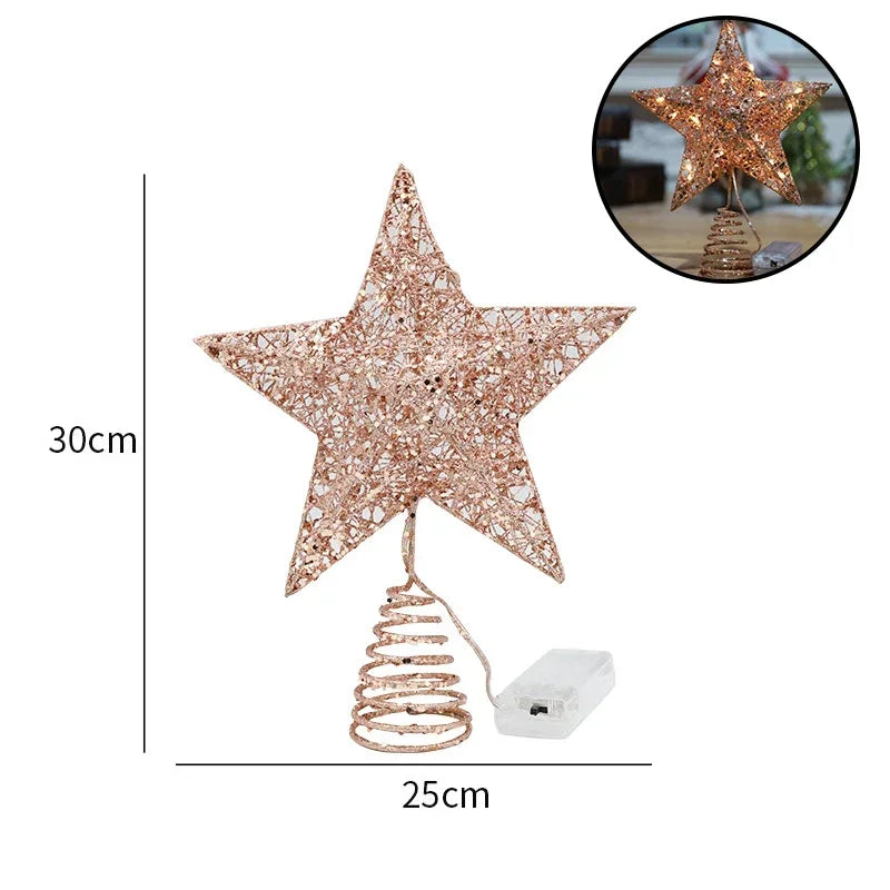 Sparkling LED Star Ornaments for Christmas Trees - Image 12