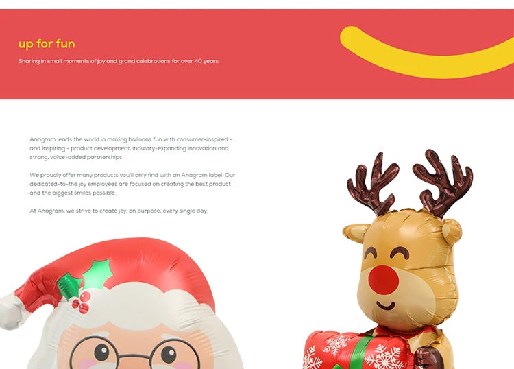 Festive 4D Christmas Balloon Decorations - Santa & Reindeer - Image 18