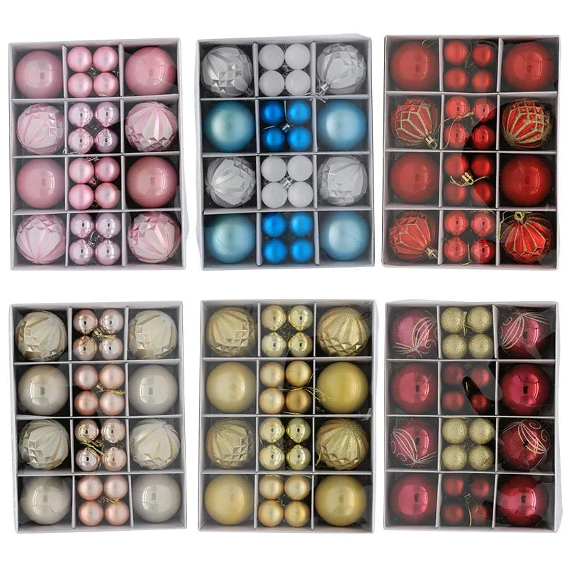 40pcs Festive Christmas Tree Ball Ornaments - Image 14