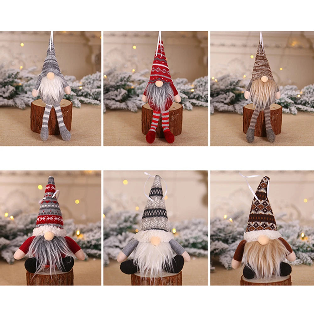Charming Gnome Santa Doll for Christmas Tree Decor - Image 18