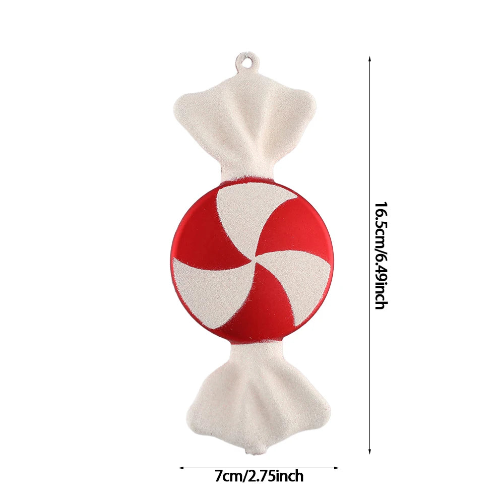 Festive Large Candy Cane Christmas Tree Ornament - Image 34