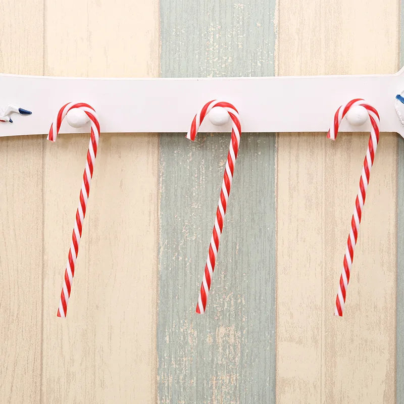 10-Piece Twisted Candy Cane Ornaments for Christmas - Image 9