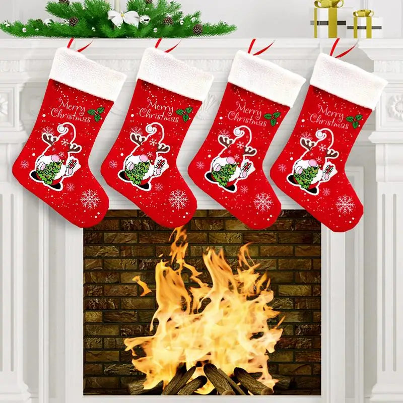 Charming Santa Gnome Christmas Stockings for Festive Cheer - Image 9