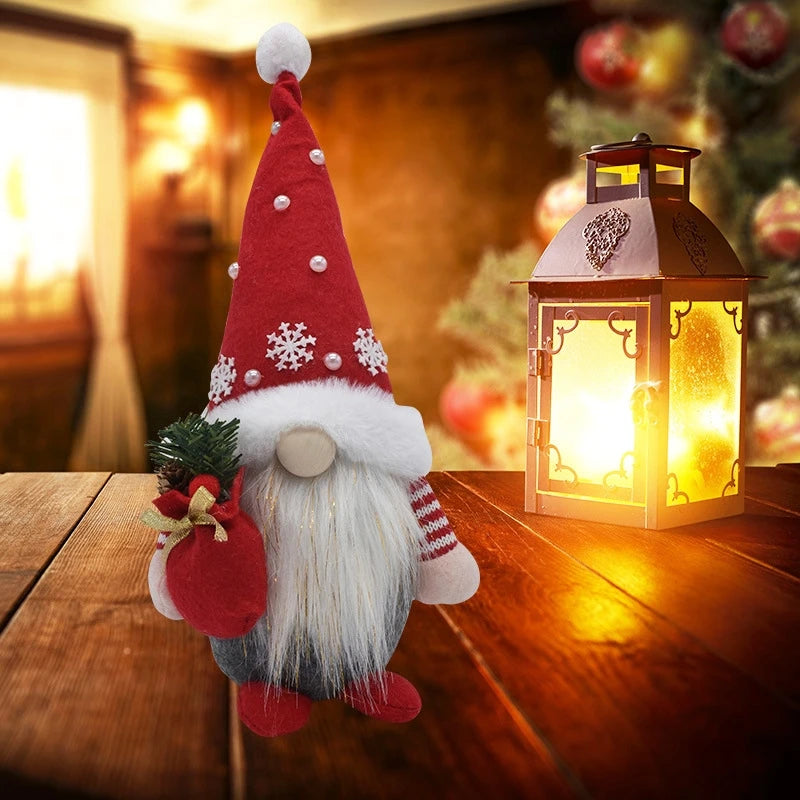 Charming Faceless Gnome Christmas Decor - 1/2 PC - Image 12