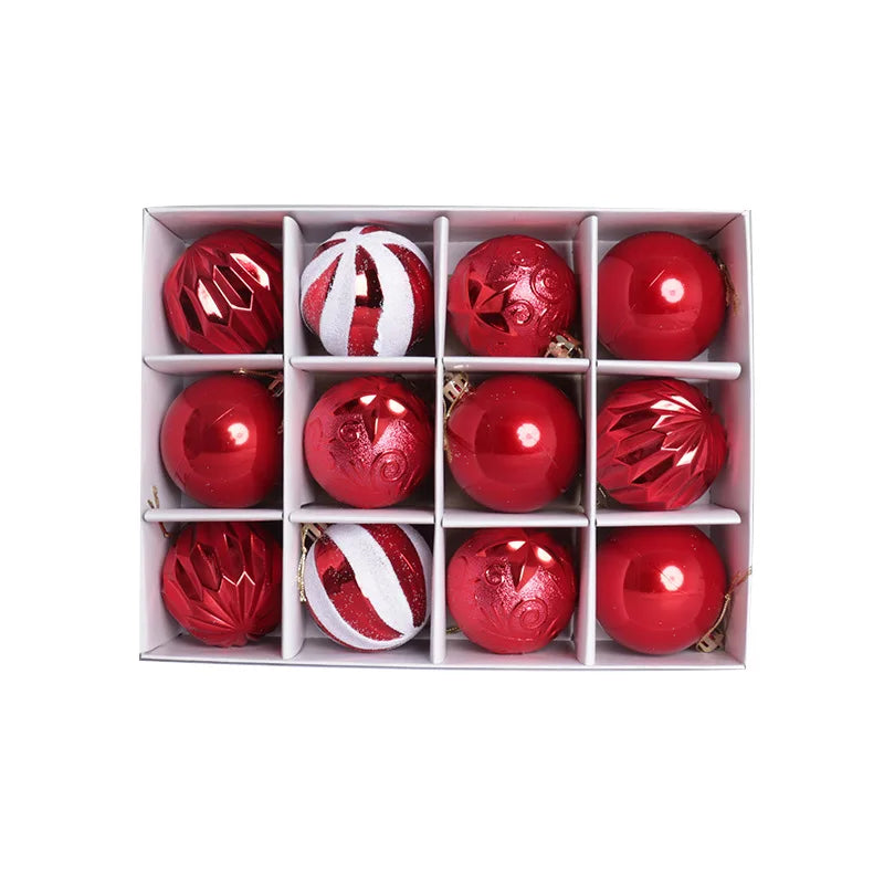 12pc Alien Christmas Ball Ornaments Set - Image 4