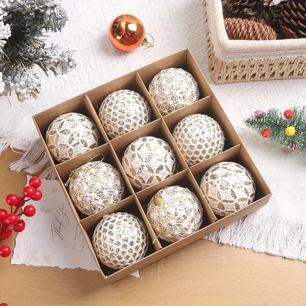 Colorful 9-Piece Christmas Tree Ornament Set - Image 15