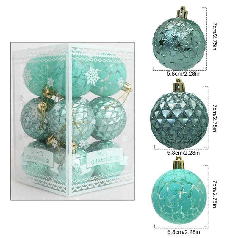 12PC Matte Christmas Ball Set for Trees - Image 21