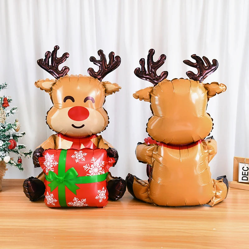 Festive 3D Christmas Elk Santa Balloon Decoration - Image 5