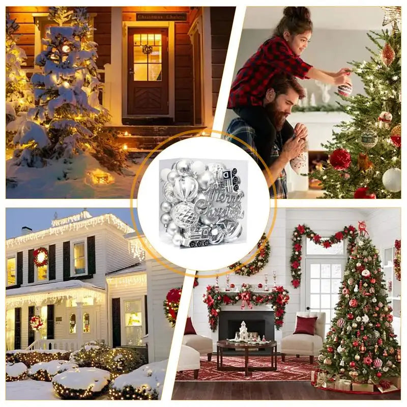 65 Shatterproof Christmas Ball Ornaments – Festive Decor - Image 8