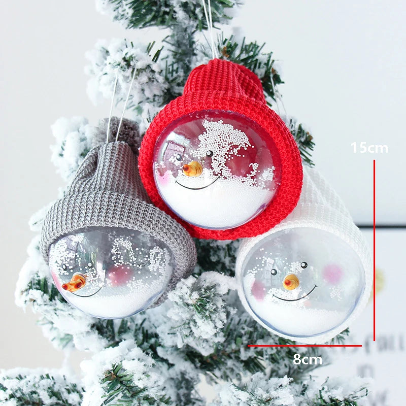 Festive Snowman Hat & Santa Tree Ornaments
