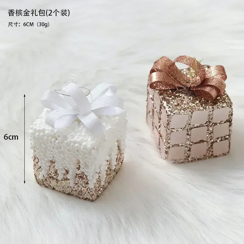 Elegant Champagne Bauble Ornaments for Christmas Decor - Image 10