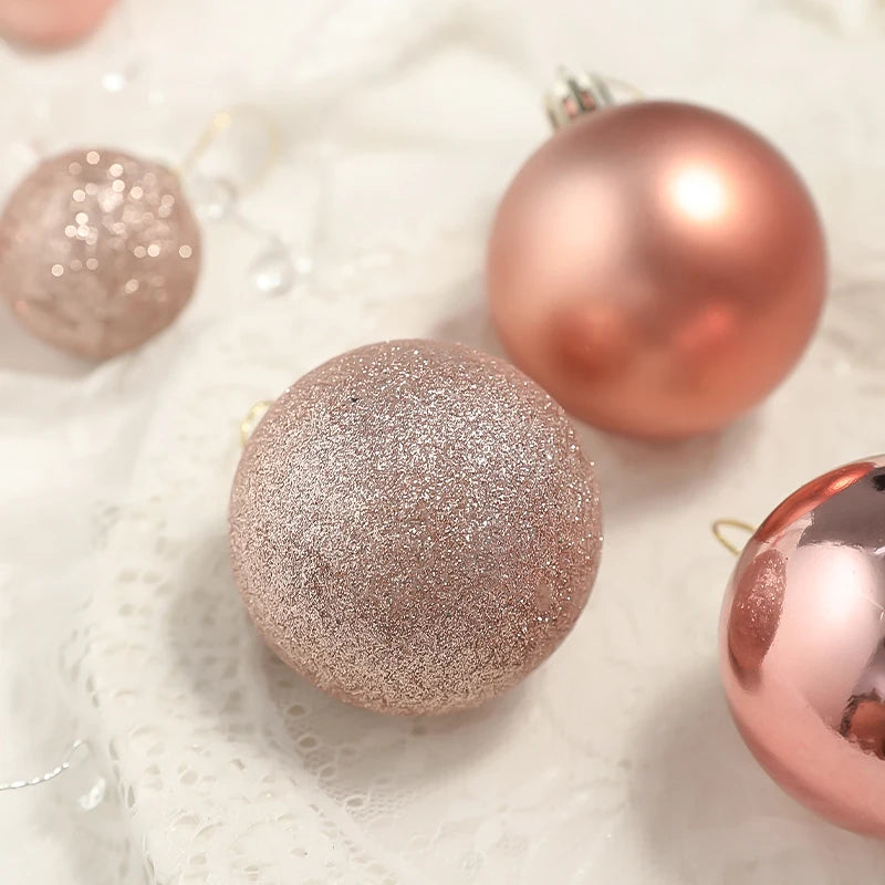 24 Pcs Colorful Christmas Tree Ornament Balls - Image 21