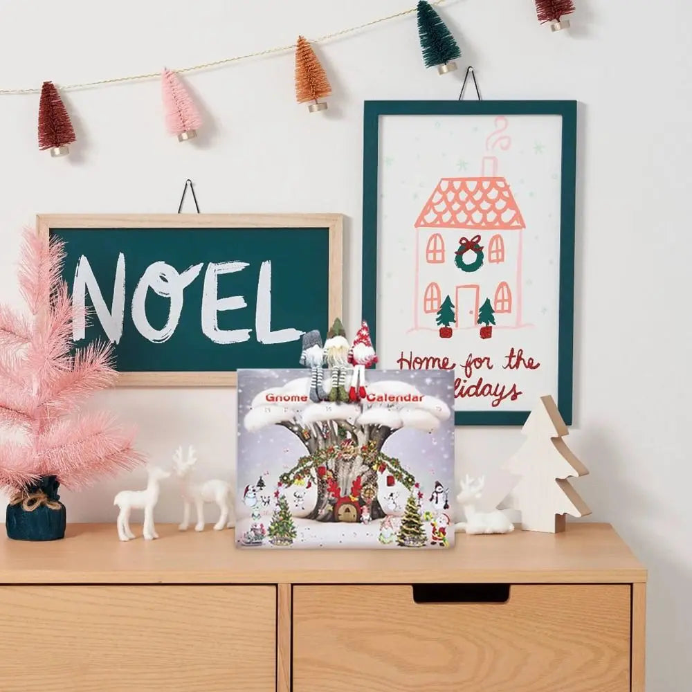 Charming Christmas Gnome Advent Calendar Decoration - Image 2