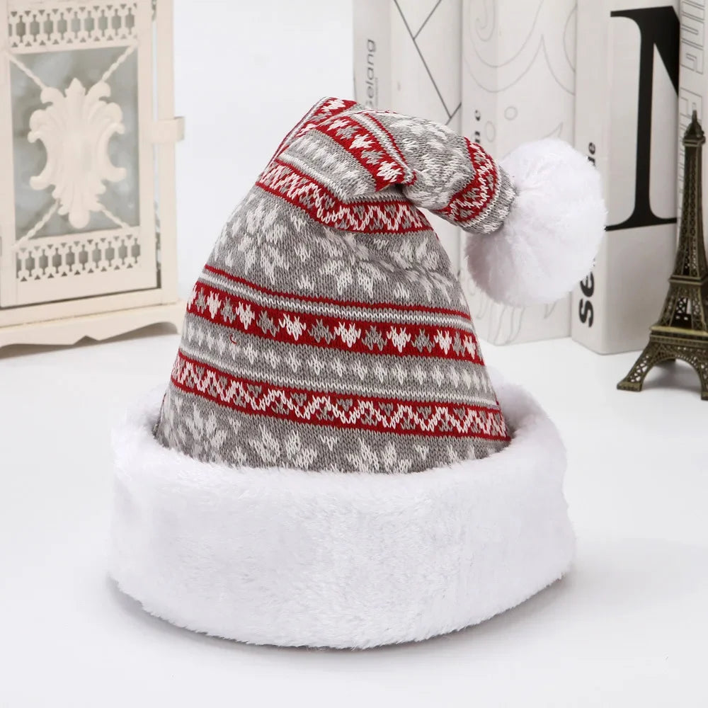 Cozy Velvet Christmas Elk Hat for Winter Cheer - Image 5