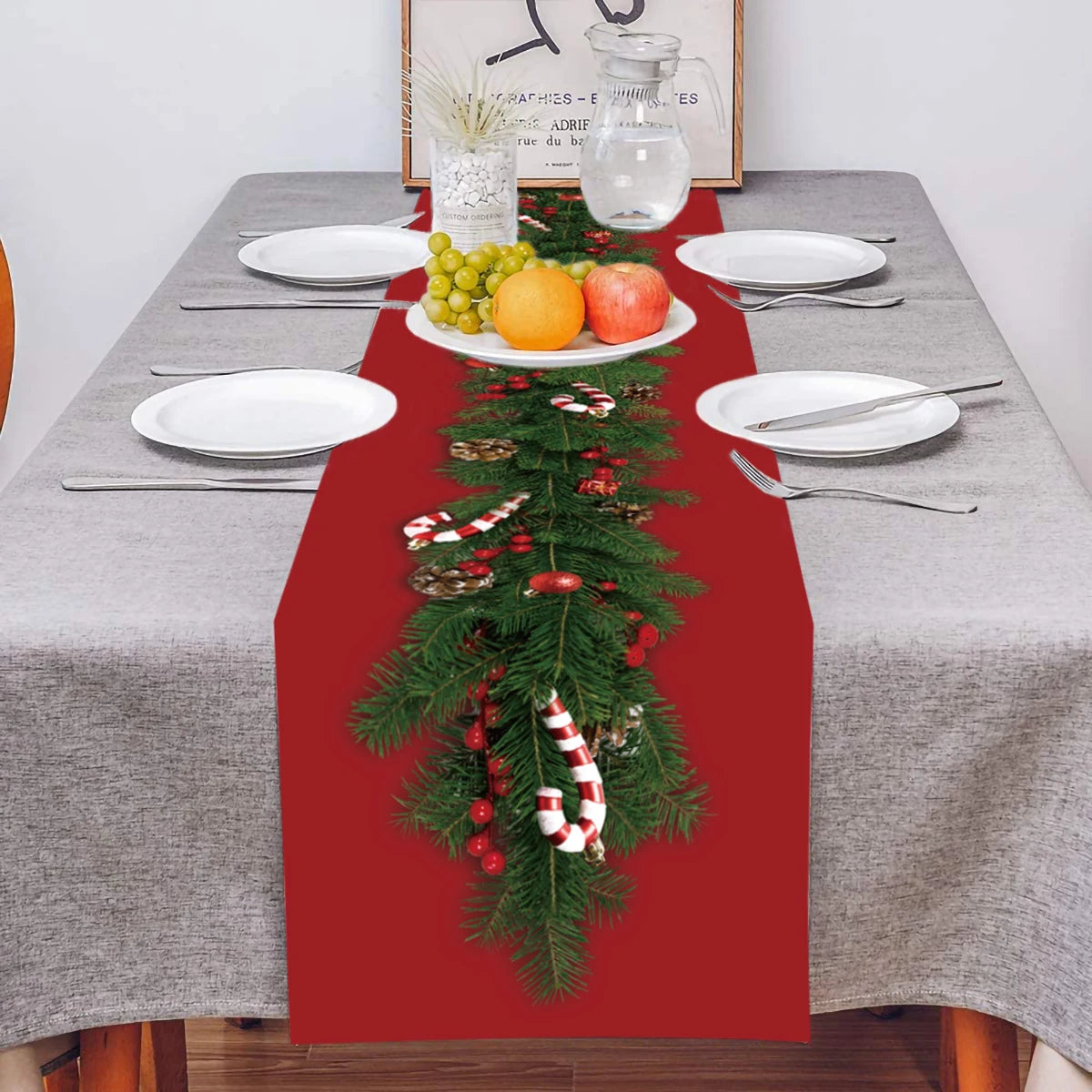 Festive Christmas Table Runner for Holiday Cheer - Image 25