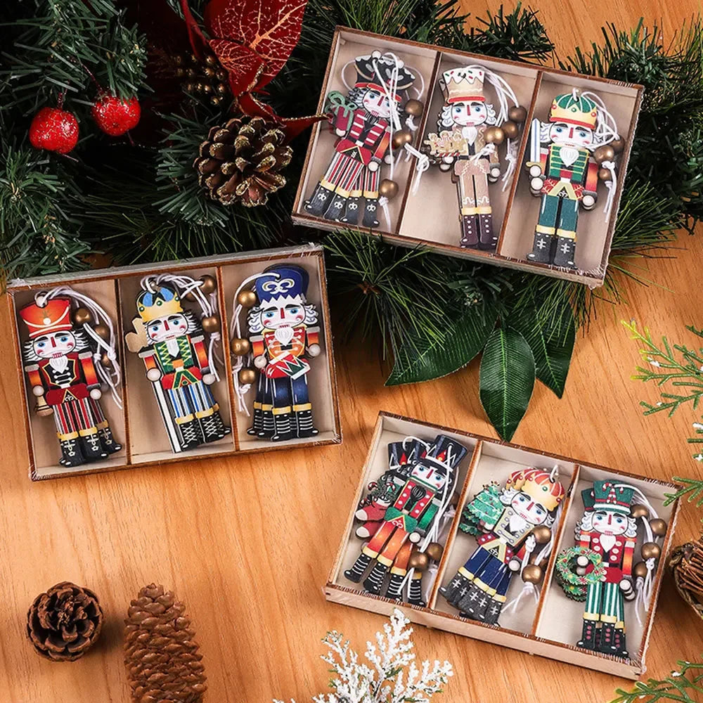 Charming 9pcs Nutcracker Soldier Christmas Ornaments - Image 7