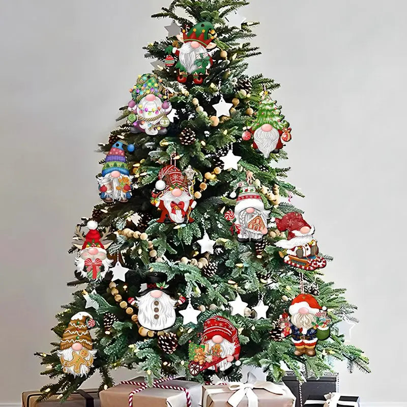 Charming Wooden Christmas Pendant Decor & Gift - Image 9
