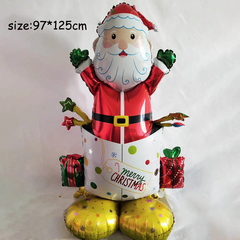 Festive Large Christmas Nutcracker & Snowman Balloons - Image 40