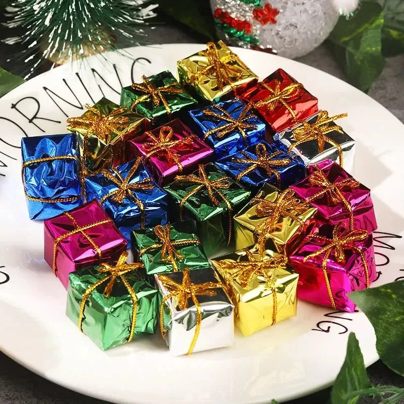 12PCS Mini Christmas Foam Gift Box Ornaments - Image 13