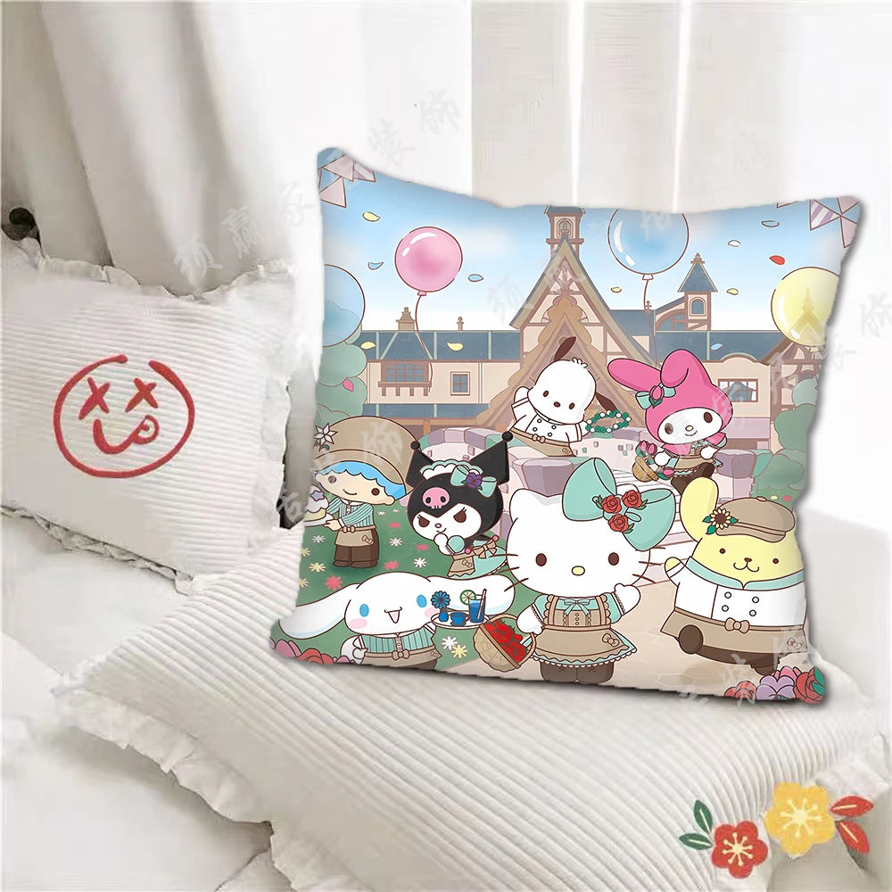Festive Hello Kitty Pillow Cover for Christmas Cheer - Image 26