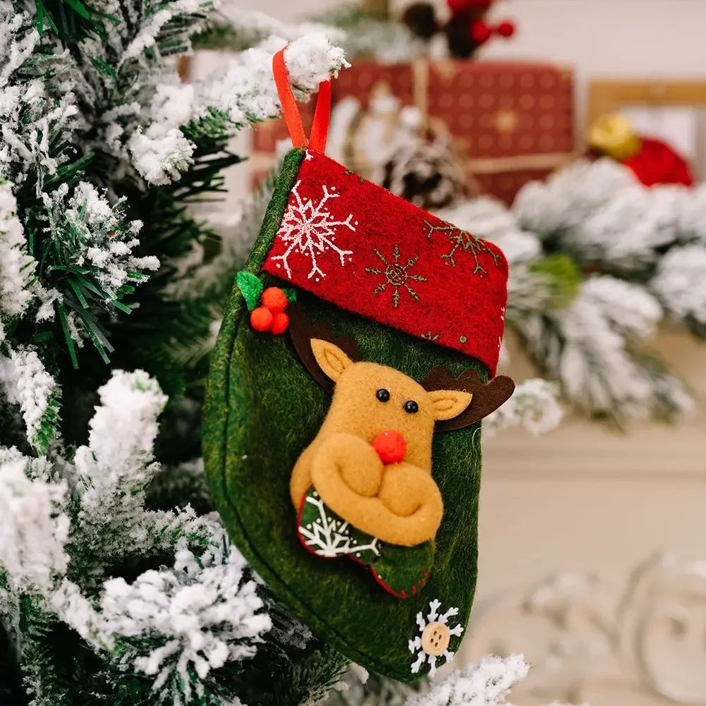 Festive Mini Stocking Ornaments for Christmas Cheer - Image 2