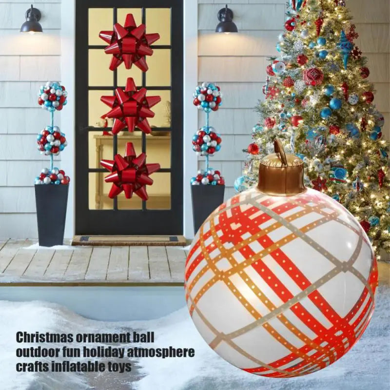 60CM Christmas Inflatable Decorative Balls for Festive Décor - Image 9