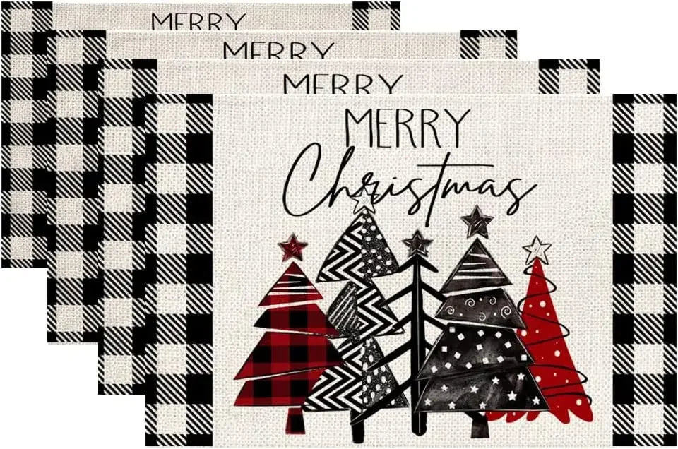 Charming Christmas Table Placemats - 4-Pack - Image 36