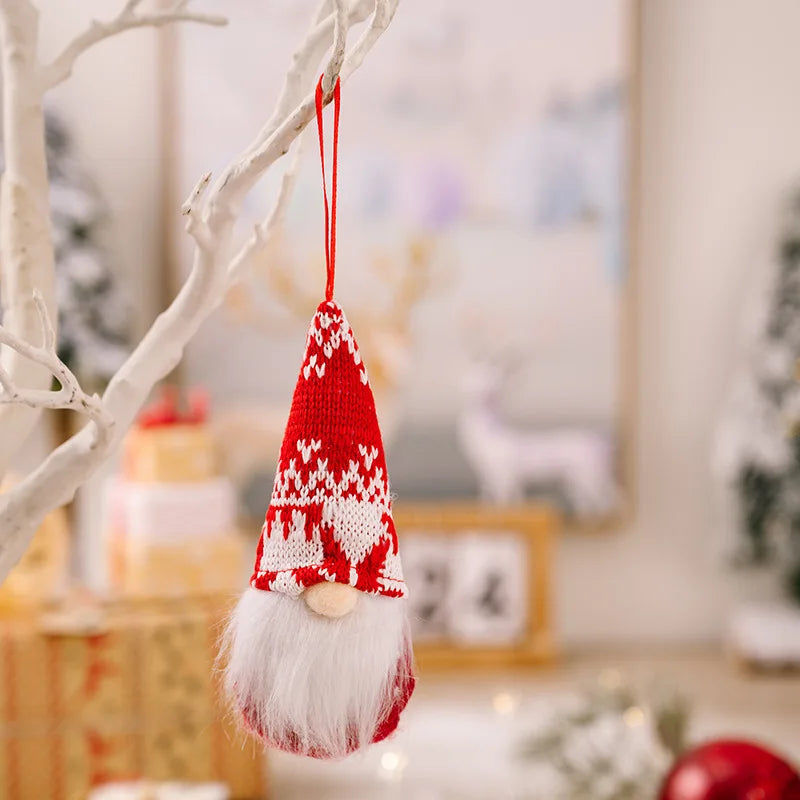 Charming Faceless Gnome Christmas Tree Ornaments - Image 2