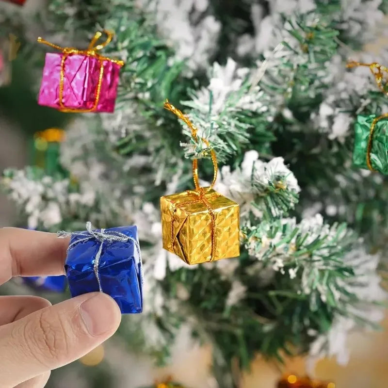 12PCS Mini Christmas Foam Gift Box Ornaments - Image 14