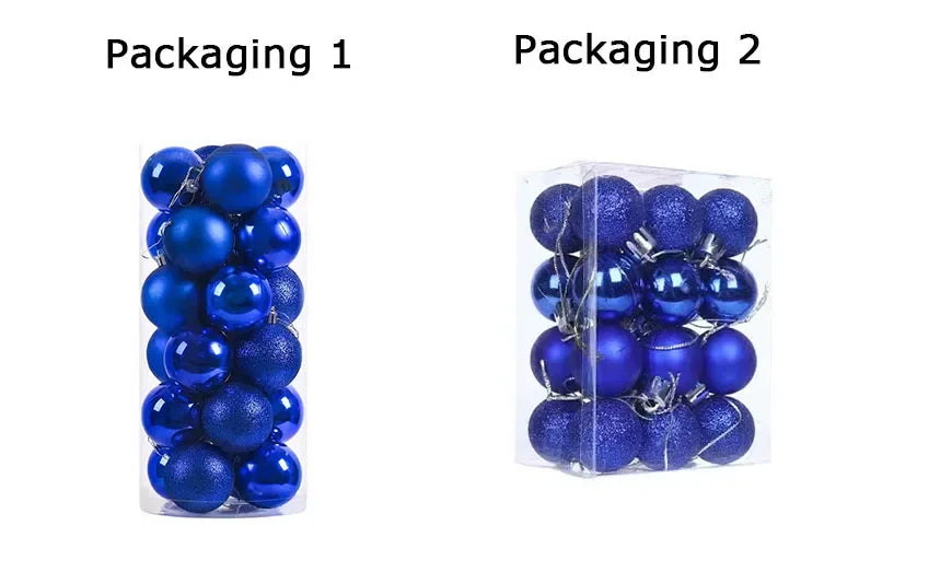 24 Shatterproof 6CM Christmas Ball Ornaments Set - Image 15