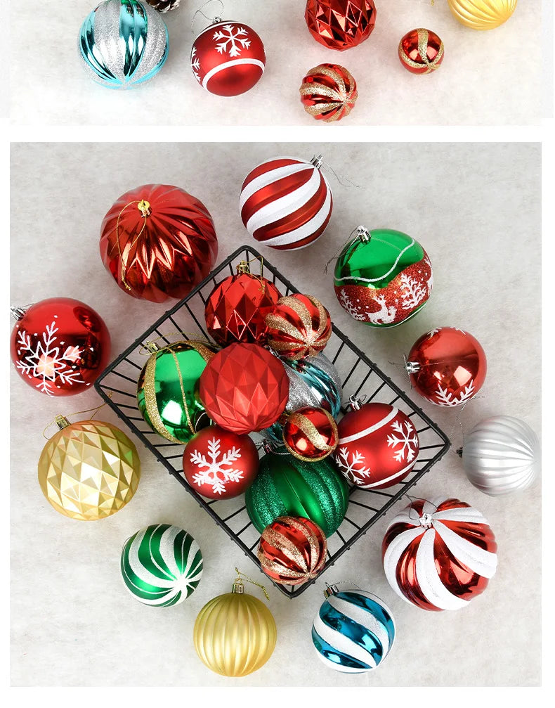 Festive PVC Christmas Tree Ornaments & Decorations - Image 44