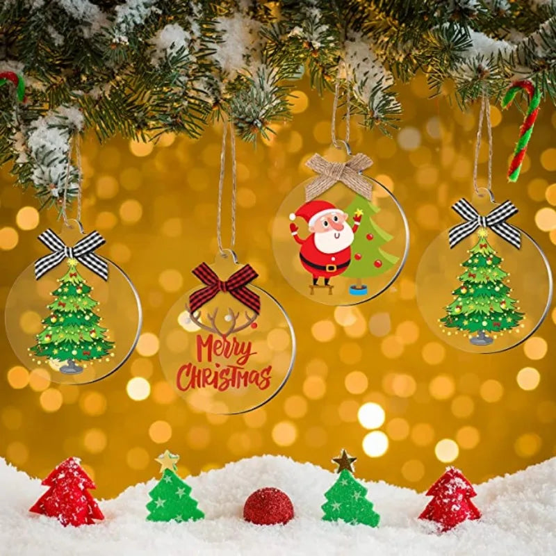 Clear Acrylic Discs for DIY Christmas Decor - Image 17