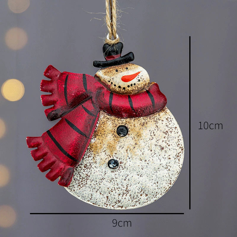 Charming Vintage Christmas Iron Pendant Ornaments - Image 9
