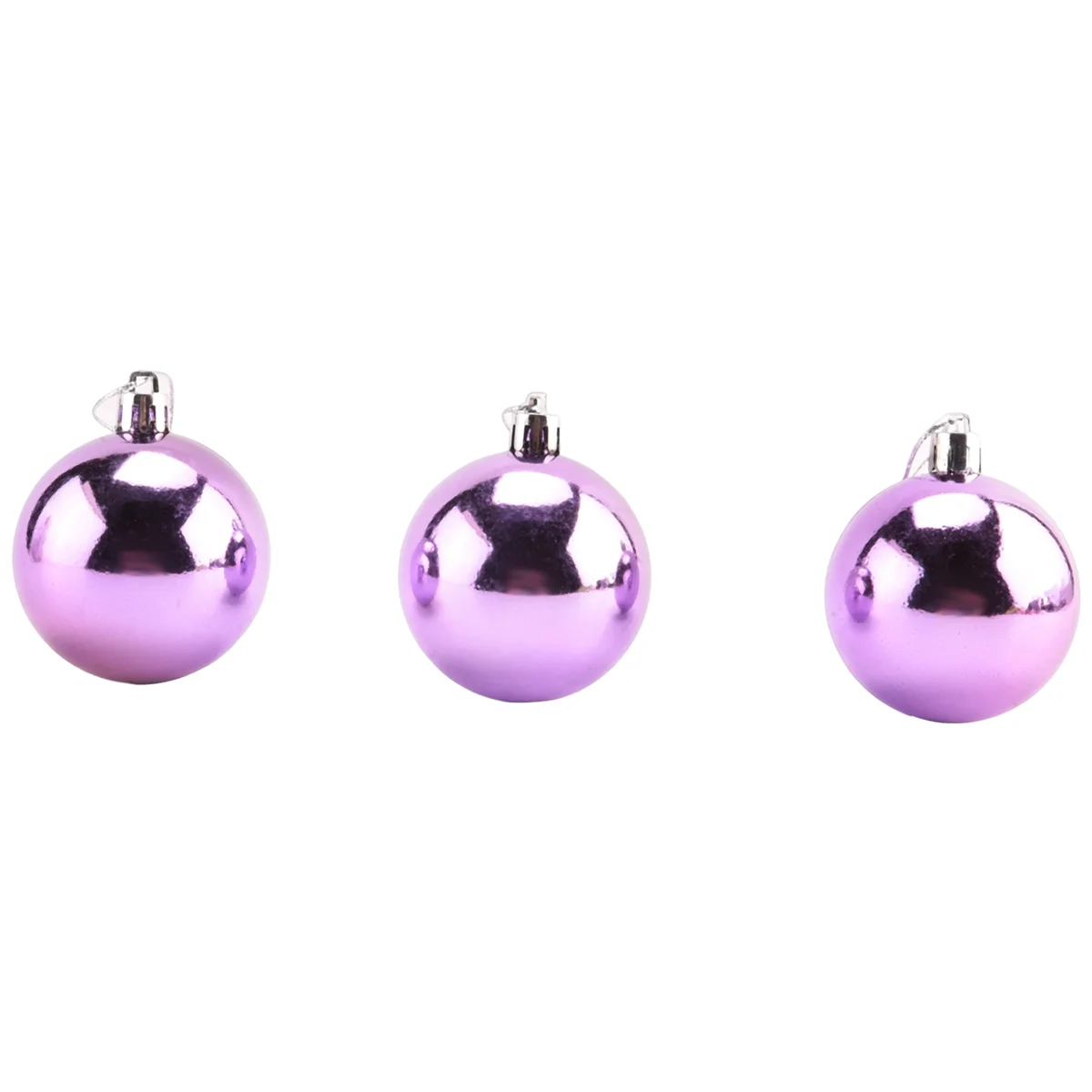 Vibrant Purple Christmas Ball Ornaments - 9PC Set - Image 5