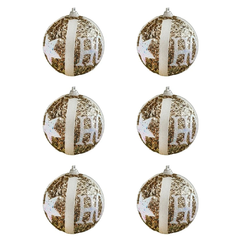 6 Shimmering Shatterproof Christmas Tree Ornaments - Image 8