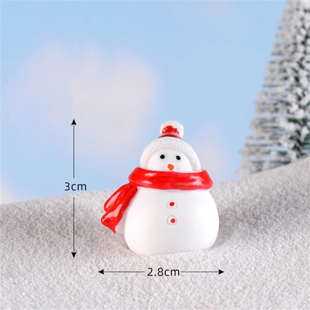 Charming Mini Christmas Ornaments: Santa, Snowman & Tree - Image 11
