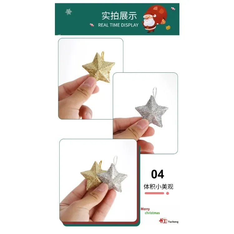 Elegant Gold Star Pendant for Christmas Trees - Image 10