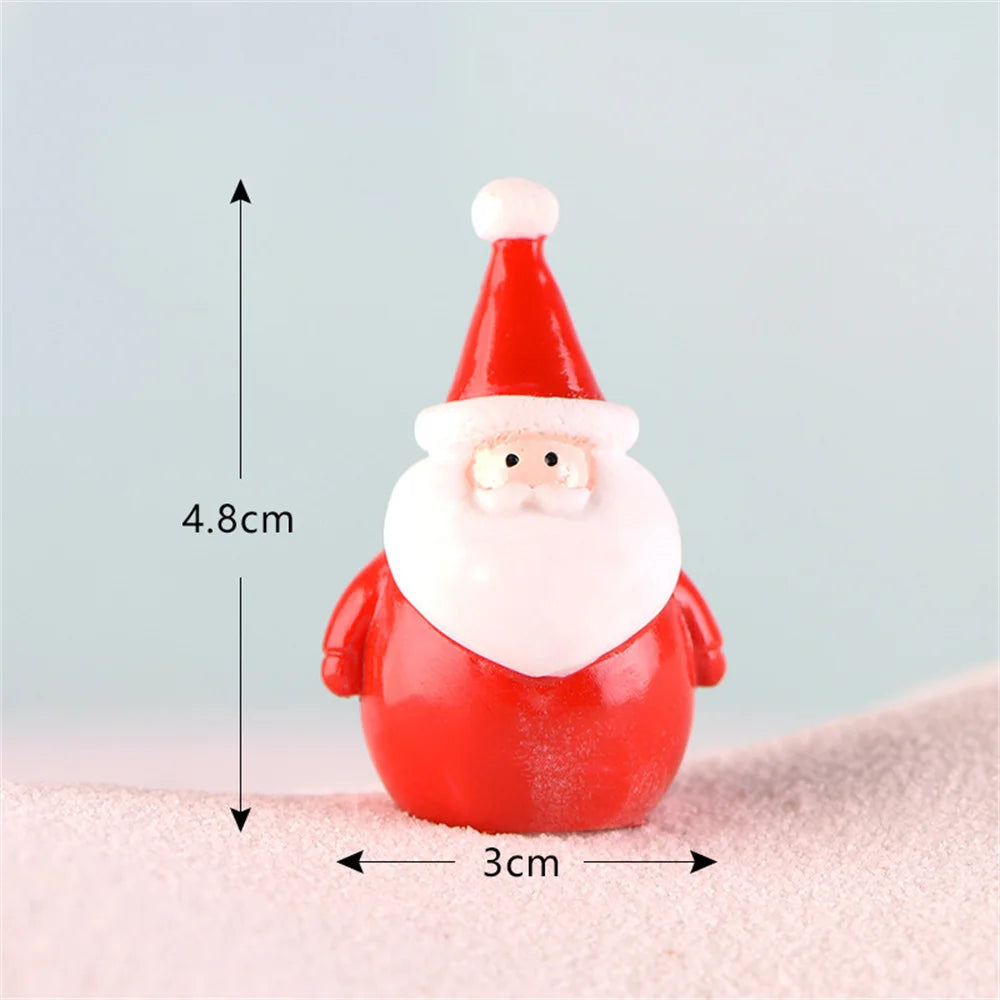 Charming Mini Christmas Ornaments: Santa, Snowman & Tree - Image 12