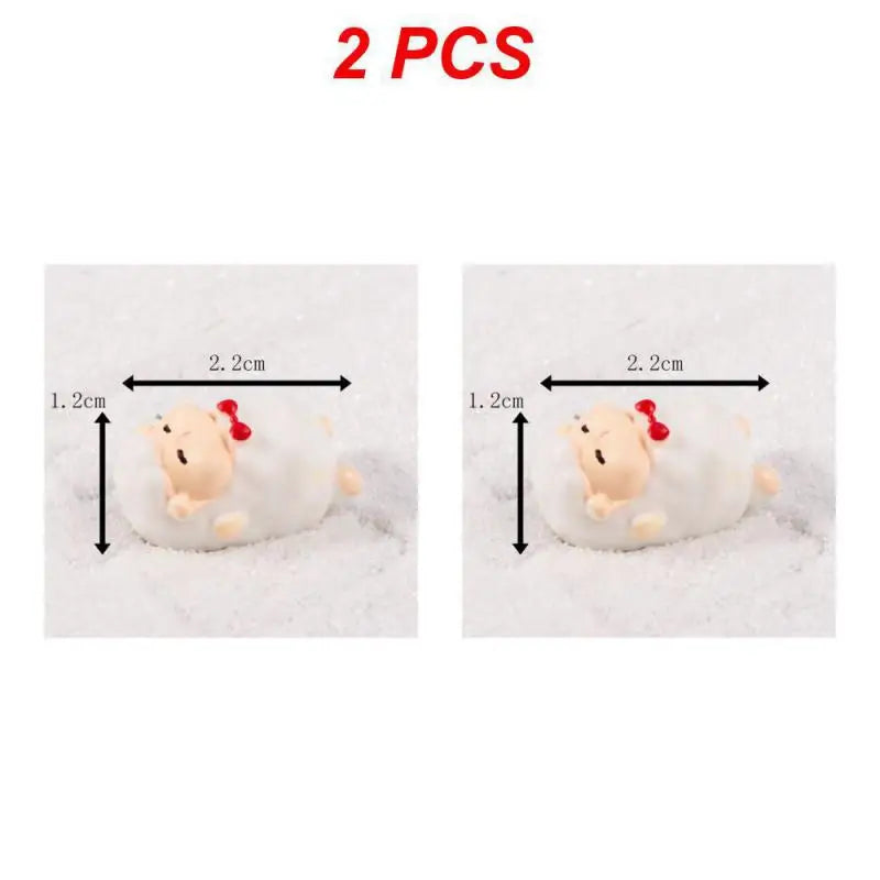 Charming Christmas Resin Santa & Elk Ornaments - Image 16
