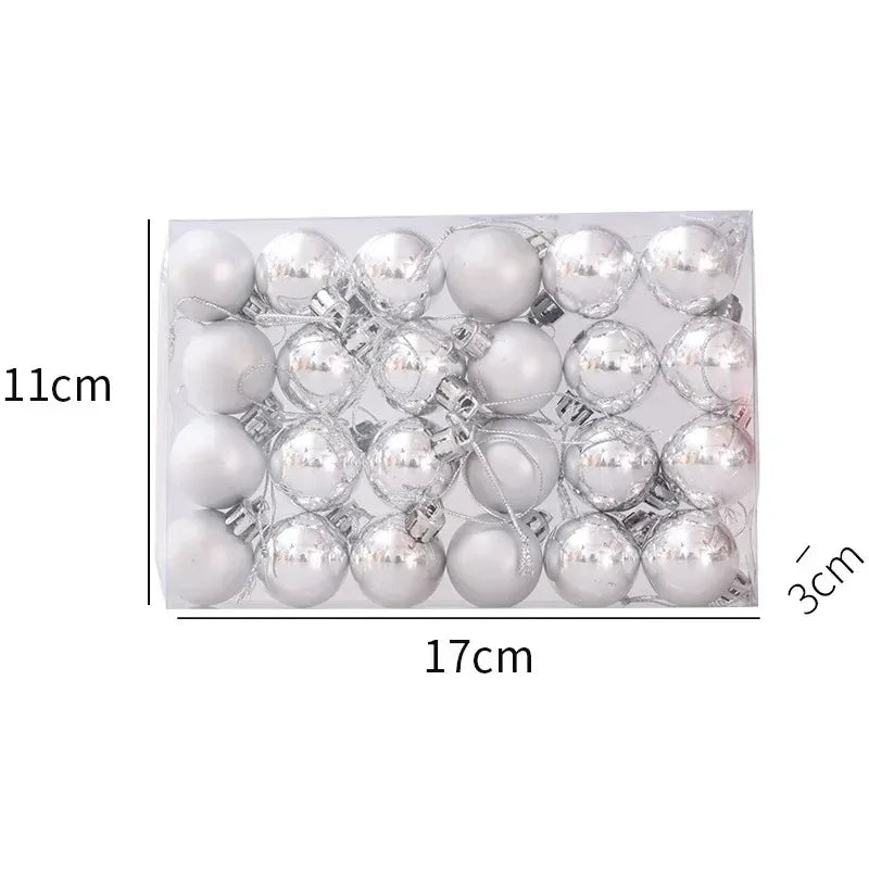 144 Mini Electroplated Christmas Ball Ornaments - Image 21