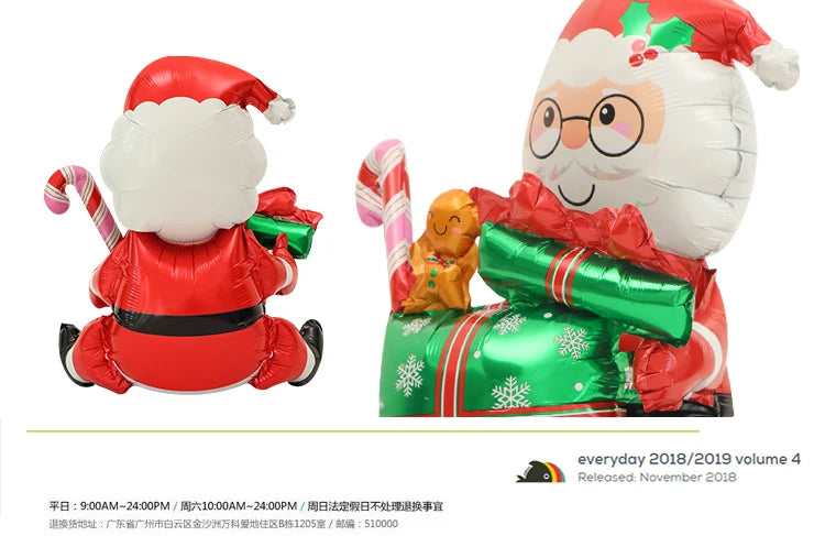 Festive 4D Christmas Balloon Decorations - Santa & Reindeer - Image 10