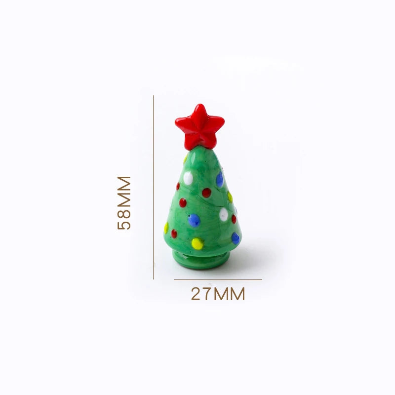 Whimsical Candy Color Glass Christmas Tree Ornaments - Image 15
