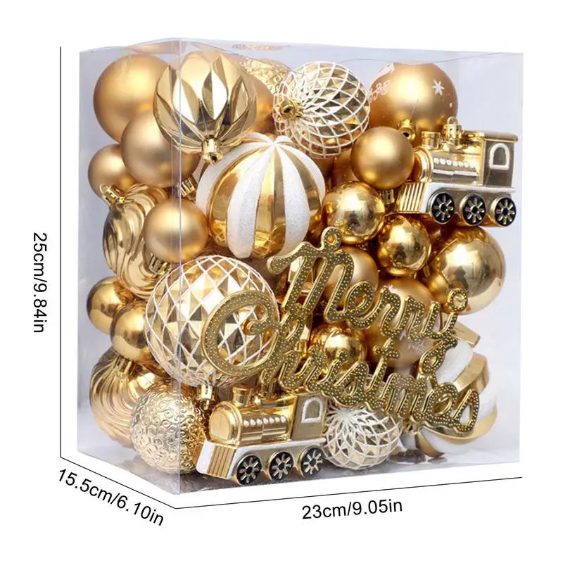 65Pcs Shatterproof Christmas Ball Decor Set - Image 5