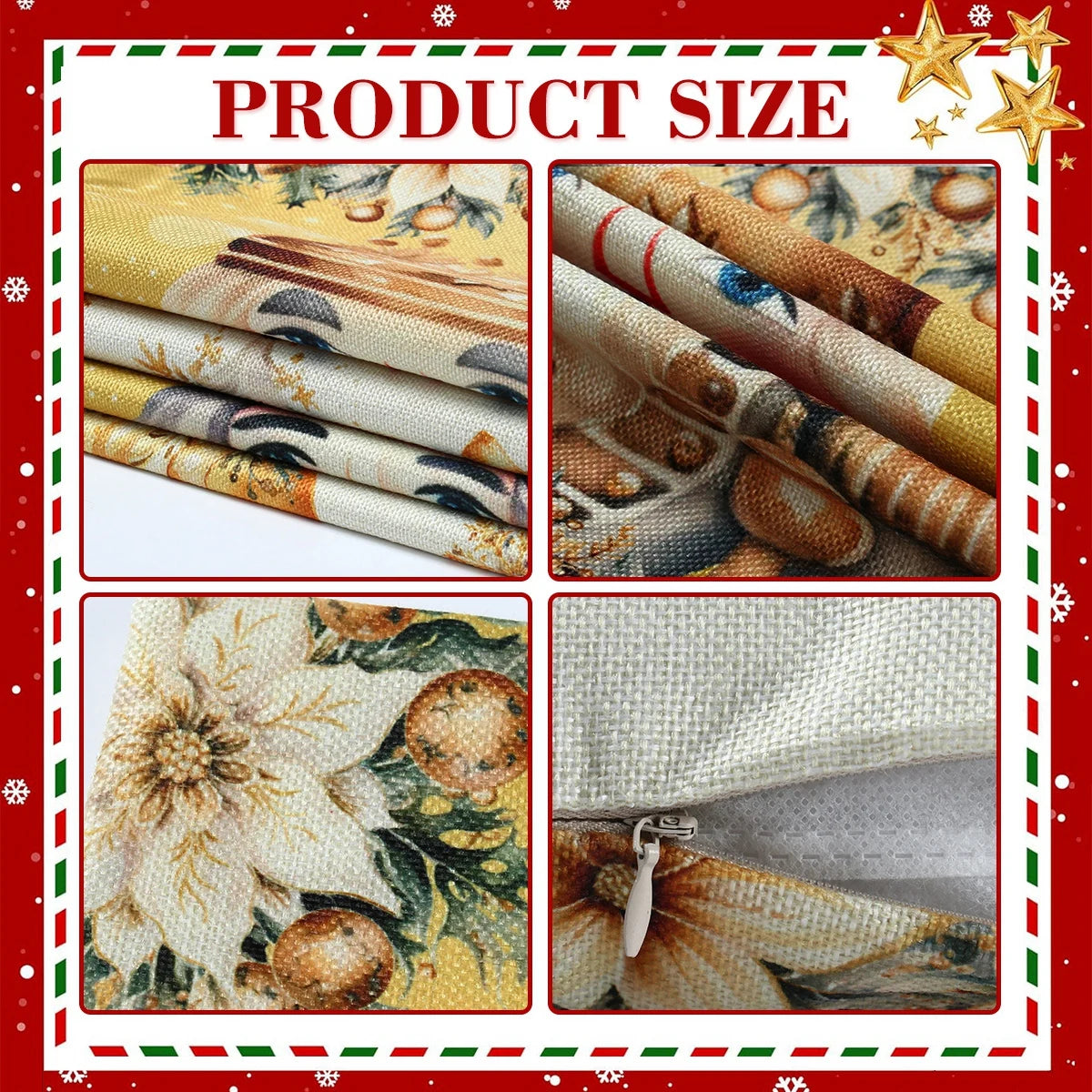 Festive Santa Claus & Snowman Pillowcase Decor - Image 19