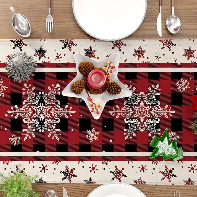 Festive Christmas Table Runner & Decor - Image 11