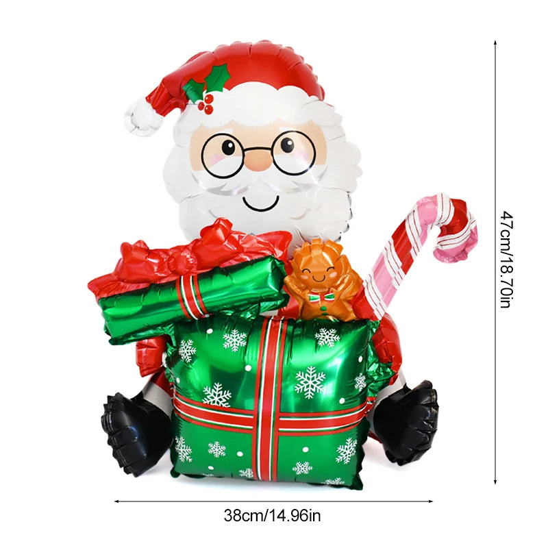Festive 3D Christmas Elk Santa Balloon Decoration - Image 16