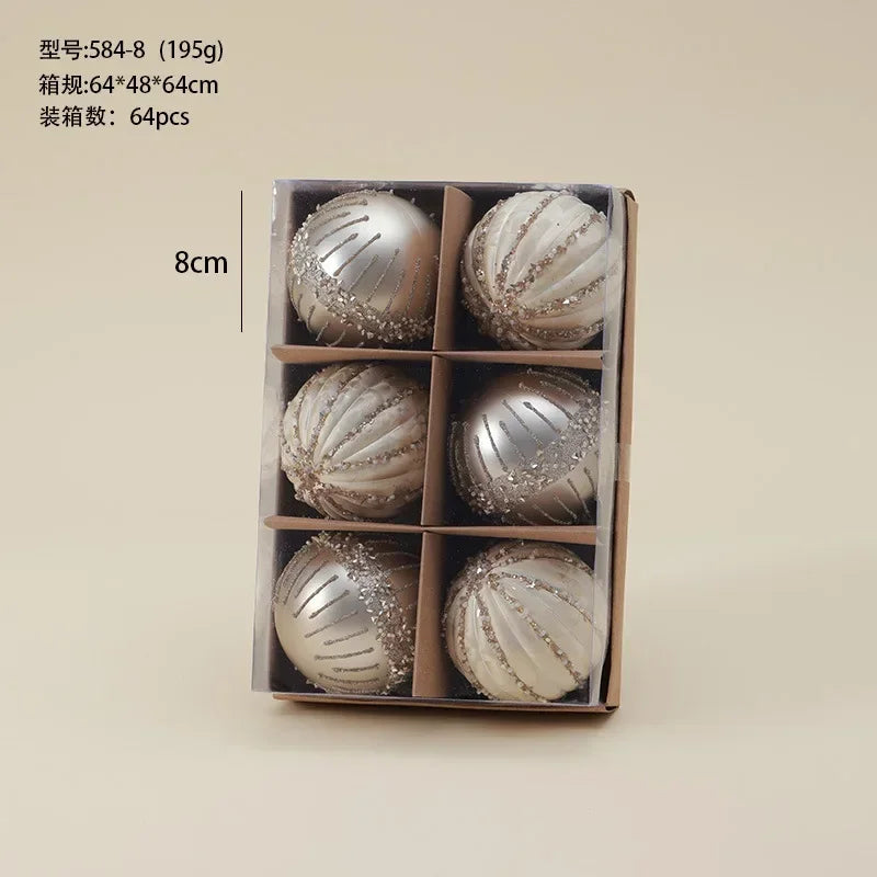 Sparkling Champagne Christmas Balls for Festive Decor - Image 15