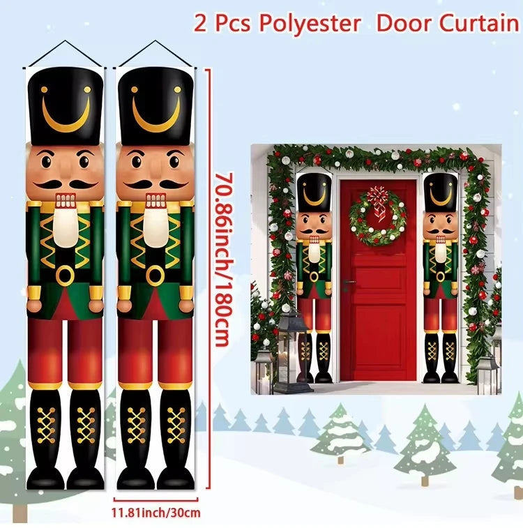 Festive Santa Claus Christmas Door Banner Decor - Image 13
